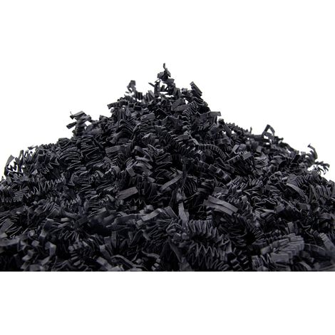 Papier Kraft Déchiqueté pour Cadeau–Frisure pour Emballage–Remplissage Boite Cadeau(Noir, 500g) (1/5)