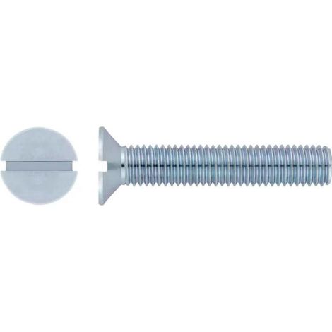 CHAVESBAO tornillo zincado cabeza avellanada din 963 5x35 , Tornillo zincado cabeza avellanada DIN 963 5 × 35 mm (500 unidades), un tornillo de acero diseñado para ofrecer fijacion