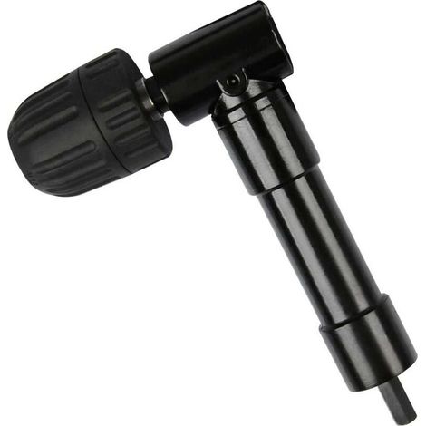 Mandrin à angle droit autobloquant à 90°, adaptateur de foret à tête coudée à dégagement rapide pour perceuse à angle droit (1/5)