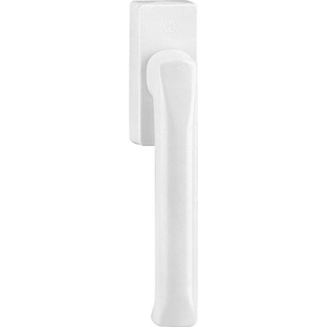 Hoppe – Poignée de fenêtre extra-plate london – Finition blanc RAL9016 – Carré 7x35 mm – Pour bois dur