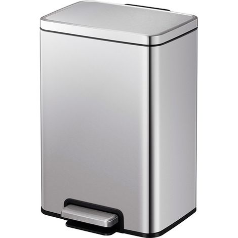 EKO - Poubelle à pédale Madison 20 litres - Stainless Steel Plastic  - inox mat
