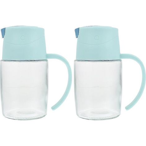 2 bouteilles d'huile en verre (1/3)