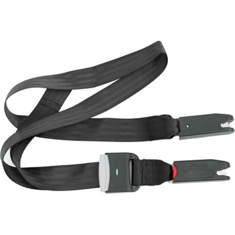 Sangle de fixation Isofix universelle pour siège auto enfant, commande à un bouton, polyester doux noir, 1,6 m, résistance 15 000 N (1/5)