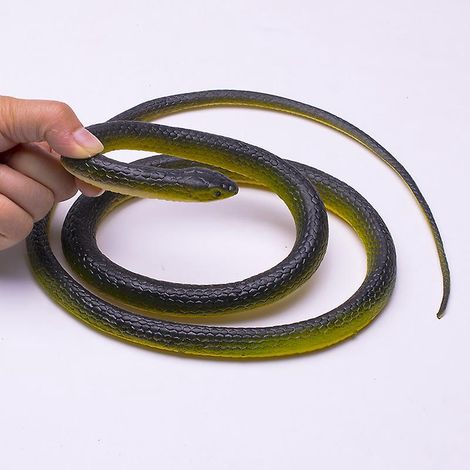 123 Cm Raliste Faux Caoutchouc Simulation Serpent (serpent Vert), Jouets De Serpent, Accessoires De Jardin Farce Jouet De Reptile Sauvage Cadeau H (1/5)
