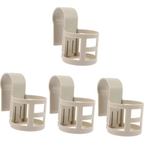 Lot de 4 porte-gobelets anti-déversement pour piscines hors sol avec pinces de fixation, accessoires pour bars ronds (1/5)