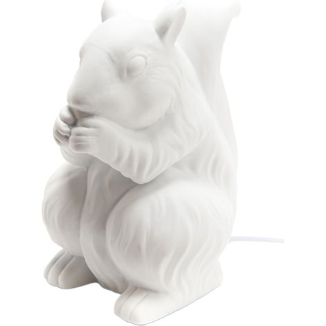 Lampe à poser écureuil blanc (1/2)