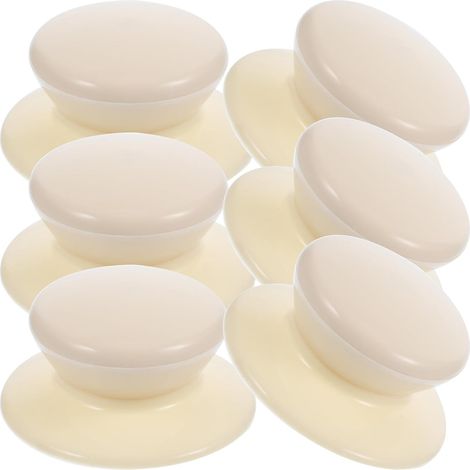 Lot de 6 boutons en plastique haute température compatibles marmites et poêles (1/4)