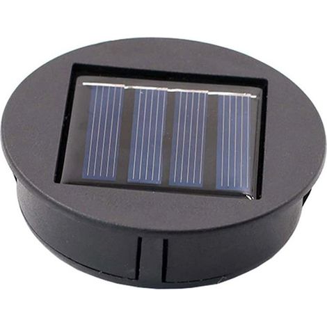 Lanterne solaire　Haut de remplacement Lumière solaire pour Lantern Panneau solaire Couvercle de lumière avec une ampoule LED,Lanterne solaire bricolage pour décor de jardin extérieurLanterne