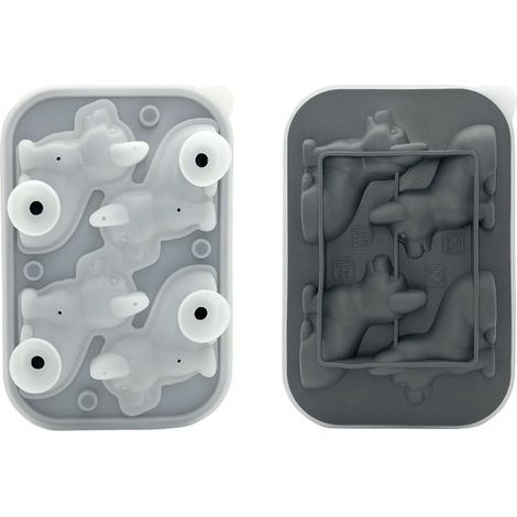 Moules à glaçons en silicone avec couvercle, moules à glaçons originaux pour whisky, cocktails, bière - Moules à glaçons 3D amusants pour congélateur et boissons (1/5)
