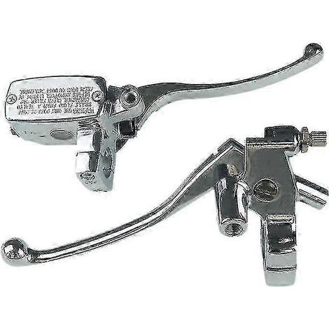 1 paire de leviers de frein hydrauliques de maître-cylindre avant de 25 mm pour moto, compatibles avec Honda Shadow Steed 600 400 Vt600 Vt750 ( ) (1/5)