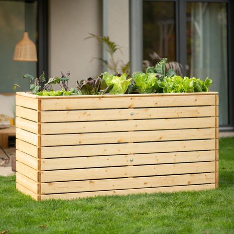 Westmann Holz Hochbeet Asket XL Natur 160x70x90 cm