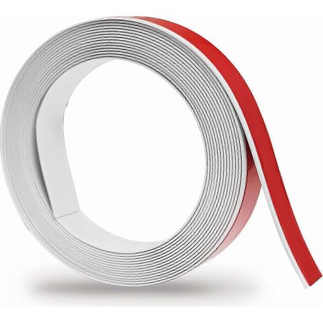 Bande de chant autocollante blanche, 18 mm x 12 m, pour étagères et panneaux de bois, forte adhérence, sans repassage (1/5)
