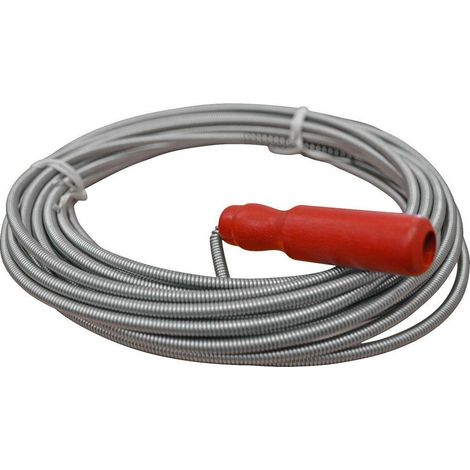 TRADE SHOP - Molla Cavo Stura Lavandino Fogne Scarico Lavabo Sturafogne Manuale 7,5 Mt -