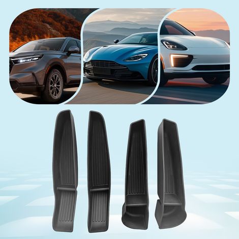 4x Tür-Seitenablage Organizer für Tesla Model Y/YL 2025-2026, TPE-Material, Kratzschutz, Zusätzlicher Stauraum (1/5)