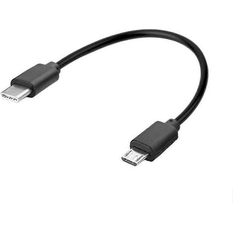Câble de Charge Micro USB Femelle vers USB Type C Mâle 30cm pour Téléphone (1/4)