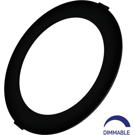 Dalle LED dimmable 18W 6500K 1800lm Noir IP40 (1/5)