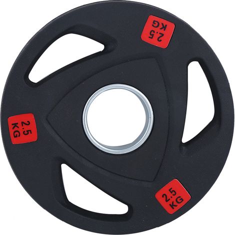 Lot de 2,5 kg d'haltères à main à trois trous, disques de musculation pour fitness domestique, équipement de levage de poids (1/5)