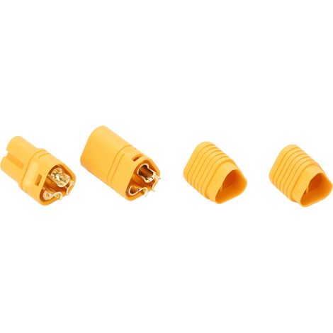 MT60-Stecker für RC-Modelle, 3-polig, Stecker/Buchse, vergoldet, universell, für RC-Fahrzeuge, Flugzeuge und Boote, gelb (1/5)