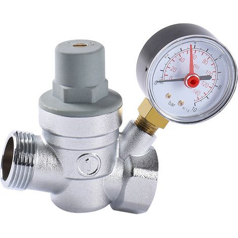 Réducteur de pression incliné Caleffi 5332 1/2 avec manomètre et élément amovible (1/2)