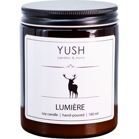 Lumiere - candela profumata all'arancia, patchouli, menta e rosa - yush - 180 ml (1/5)