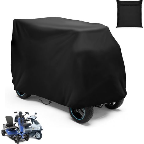 Housse de Rangement étanche pour Scooter Housse Imperméable de Scooter 420D Tissu Oxford Noir (190 x 71 x 117 cm) (1/5)