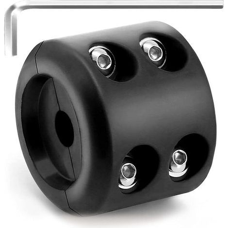 pair Butoir de treuil en caoutchouc robuste - Étanche - Accessoire pour treuil tout-terrain ATV UTV Offroad avec clé Allen (noir)