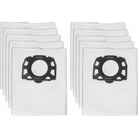 VURAHOME - Lot de 10 Sacs Aspirateur Karcher WD4 WD5 WD6 Mv4 Mv5 Mv6 (1/5)