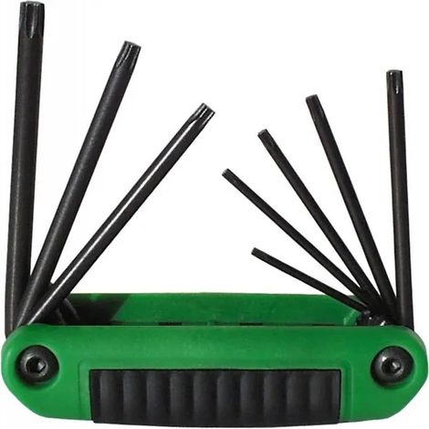 Satz von 8 TORX-Maulschlüsseln, T8 - T10 - T15 - T20 - T25 - T27 - T30 - T40