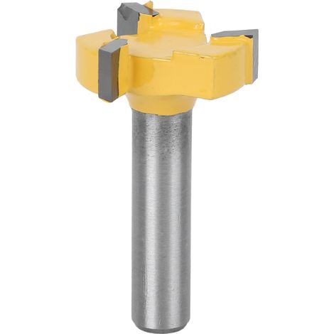 Fraise à rainurer en T à 3 lames, queue de 8 mm, accessoires pour le travail du bois, queue de 8 mm, 8 x 1/4 (1/5)
