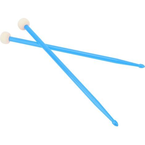 2 Pièces Mailloches Tête en Feutre pour Batterie, Accessoire de Musique pour Percussion Blues et Jazz (1/5)