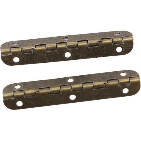 50 charnières pliantes en bronze vintage 65 x 15 mm avec 300 vis - 90 (1/5)