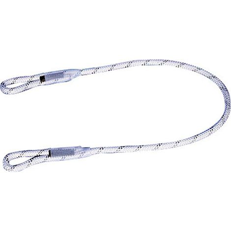 Longe anti-chute 1 m – Ø 10,5 mm – Charge maximale élevée – 2 boucles cousues – Nœud de PRUSSIK inclus pour manœuvres sécurisées – Sassi