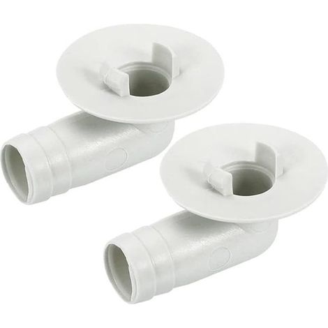 2 Pièces Universel D'échappement De Climatiseur D Unité Extérieure Bec Connecteur, Fenêtre Adaptateur De Vidange D'eau De Condensation Raccord Coudé De Climatiseur De (1/5)