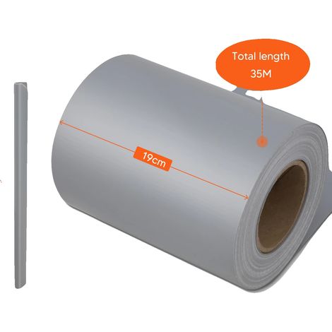 Valla, resistente a los rayos UV, rollo de 35 m de longitud, valla gris claro - SS - 4 piezas (1/2)