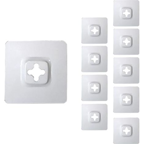 Crochet mural en métal pour cadre photo – Convient aux meubles, cadres photo et œuvres d'art – 57 x 57 mm (1/4)