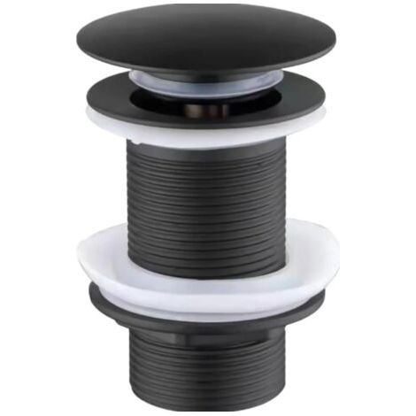 Bouchon de vidange clic-clac en laiton – Sans débordement – Pour éviers sans trop-plein – Mécanisme pratique et étanchéité silicone – Macaron (1/5)
