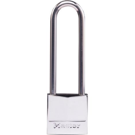 Schloss aus verchromten Messing 30mm Bügel Edelstahl 64mm