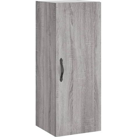 Buffet,Bahut,Armoire murale sonoma gris 34,5x34x90 cm bois d'ingénierie CFW36321 (1/5)