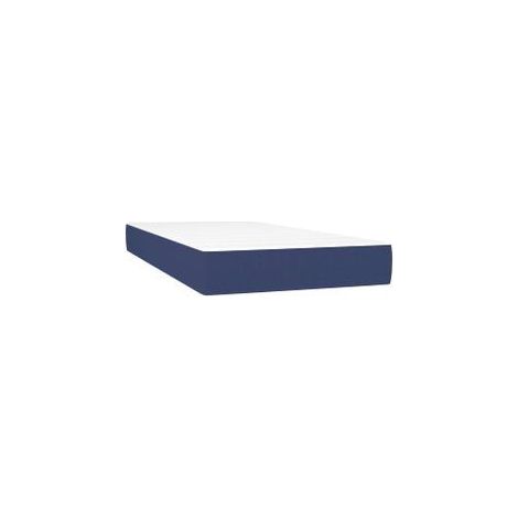 Matelas de lit à ressorts ensachés Bleu 80x200x20 Tissu (1/5)