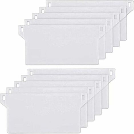 10pcs Plaque de Lestage Store Californien Poids Lest Stores Verticaux Plaque Lestage Store Lamelle Verticale 127mm Pièce Rechange Blanche (1/5)