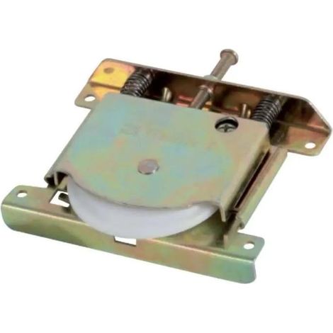 Schiebetürrolle – Tragkraft 100 kg – Nutrolle – 60 mm Durchmesser – Zweifarbiges Gehäuse – Mecalde
