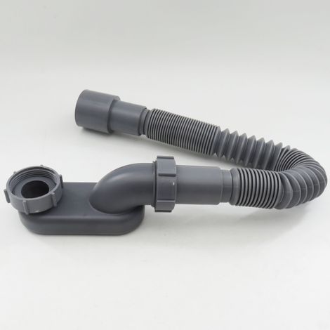 Bathtub pipe fittings, wooden bathtub extension for shower room, drain pipe connection, lateral drain pipe relocation, telescopic pipe (1/5)