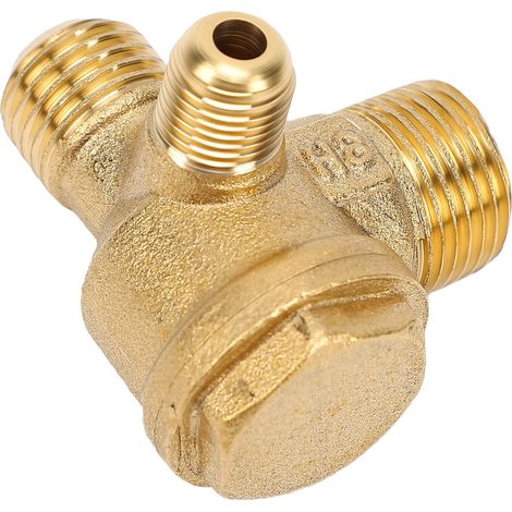 Clapet anti-retour d'entrée de compresseur d'air, 3 voies, réponse rapide, étanchéité parfaite, compact, 16 x 14 x 10 mm (1/5)