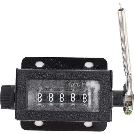 Compteur mécanique manuel miniature betterlife, modèle D67-F, 5 chiffres, réinitialisable, 1 pièce (dernier modèle 2025). (1/5)
