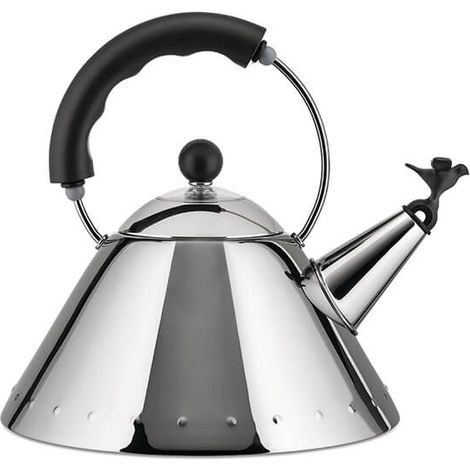 Alessi Bird Shaped Whistle 1.7L Kettle Black