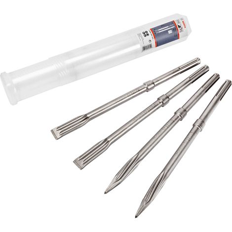 BOSCH set di 4 scalpelli SDS-Max - Scalpelli autoaffilanti - 2607017368