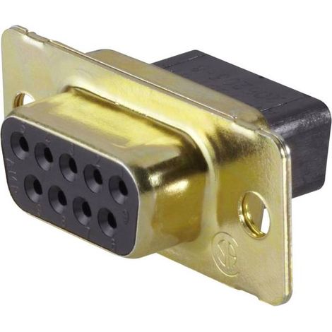TE Connectivity AMPLIMITE HD-20 (HDP-20) 1658643-1 Connettore femmina SUB-D 180 ° Numero Poli (num): 9 1 pz.