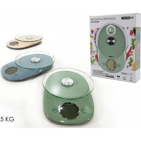 Kaela - Bilancia Cucina Digitale Fino A 5kg Display Lcd Autospegnimento 3 Colori 690225 - (1/4)