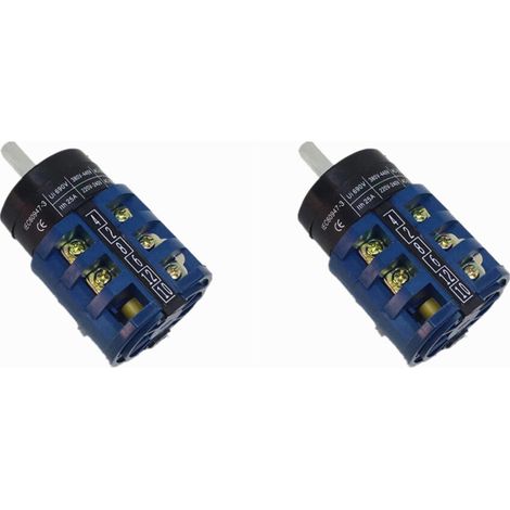 Deux commutateurs de sélection avant/arrière dédiés, 220 V 25 A 5,5 W, adaptés aux démonte-pneus. (1/3)
