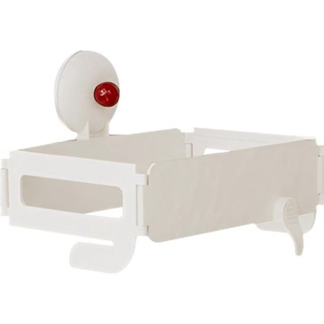 Porta sacchi della spazzatura, pattumiera pieghevole (18,5 x 12,5 cm), ripiano a parete rimovibile, ripiano salvaspazio per rifiuti, per cucine, camper, uso esterno (1/4)